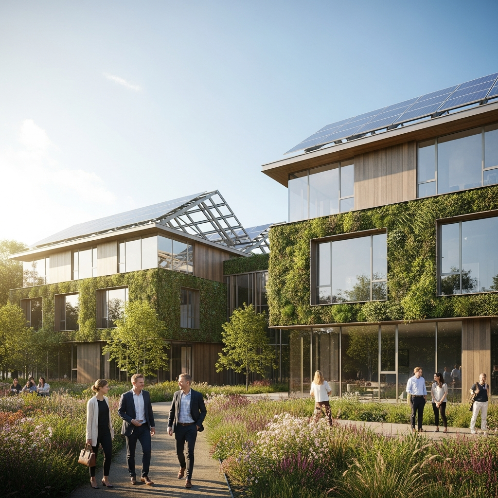 Team von BauEnergie.ink analysiert nachhaltige Immobilienprojekte mit modernen digitalen Tools